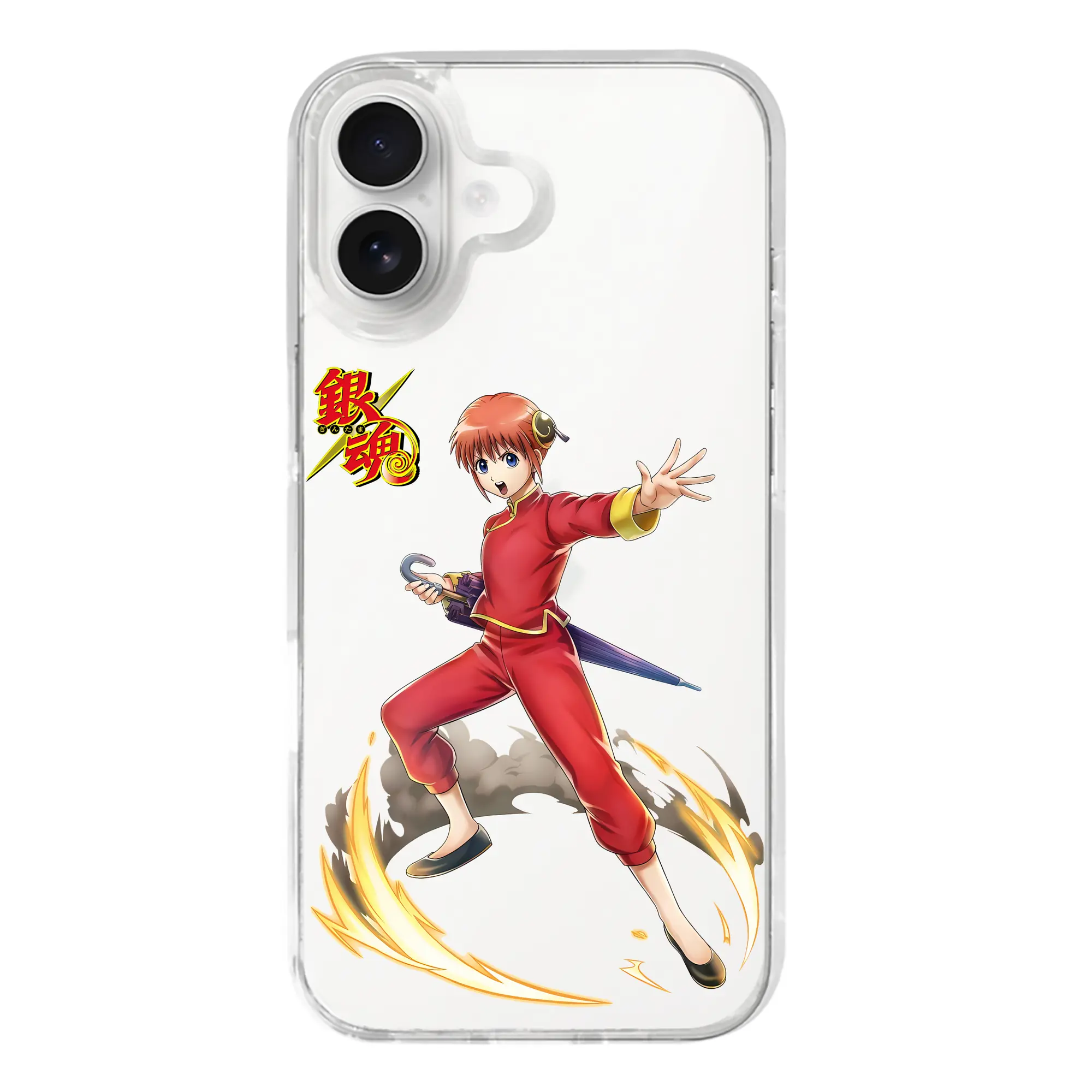 銀魂 グッズ 神楽 - iPhone 17シリーズ 透明スマホケース – 薄型・耐衝撃・精密フィット保護カバー